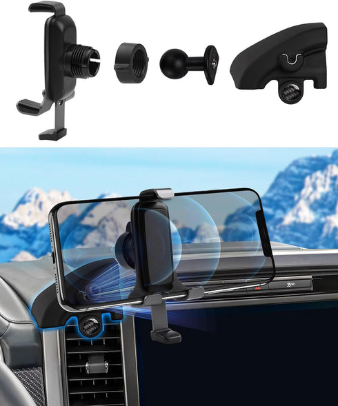 Car Phone Holder for Ford F-150 2021-2023 2024 F150 Accessories,Phone Cradles Air Vent Phone Holder Mount Ultra Stable Adjustable Phone Stand for ...