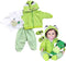 Reborn Baby Girl Boy Dolls Clothes 22 inch 4 pcs Sets Green Frog Outfit Fit 20-22" Newborn Dolls Clothes Accessories...