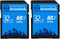 Everything But Stromboli 32GB SD Card (2 Pack) Speed Class 10 UHS-1 32G SDHC Memory Cards for Compatible Camera, Computer, Trail Cam, Video Camcor...
