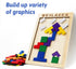 Wooden Blocks Puzzle Brain Teasers Toy?Wooden Puzzle Tangram,Cube 3D Puzzle for Kids?Puzzles for Kids Ages 2-8, Montessori Kids Educational Puzzle...