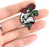 7 Pack Cool Enamel Pins for Backpacks Jackets Hat Set, Black Horror Skull Brooch Pins...