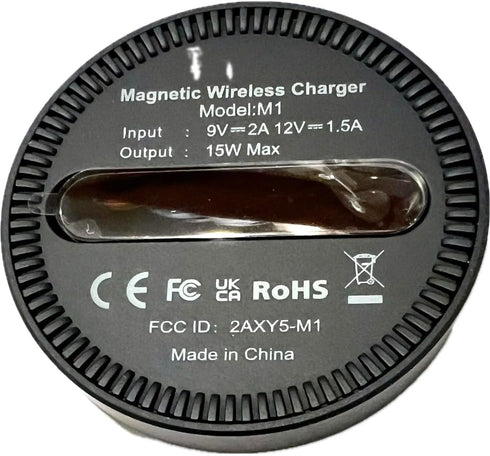 EDS M1 Wireless Charger, 15W Fast Phone AirPod Wireless Charging disc pad Compatible with iPhone 15/15 Plus/15 Pro Max/14/13/SE 2022/12/11/X/8 Sam...