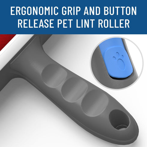 Triton Pet Hair Remover w/Fur Trapping Compartment - Easy to Use Pet Hair Removal Tool - Cat & Dog Hair Remover for Couch, Furniture, Clothes, Bed...