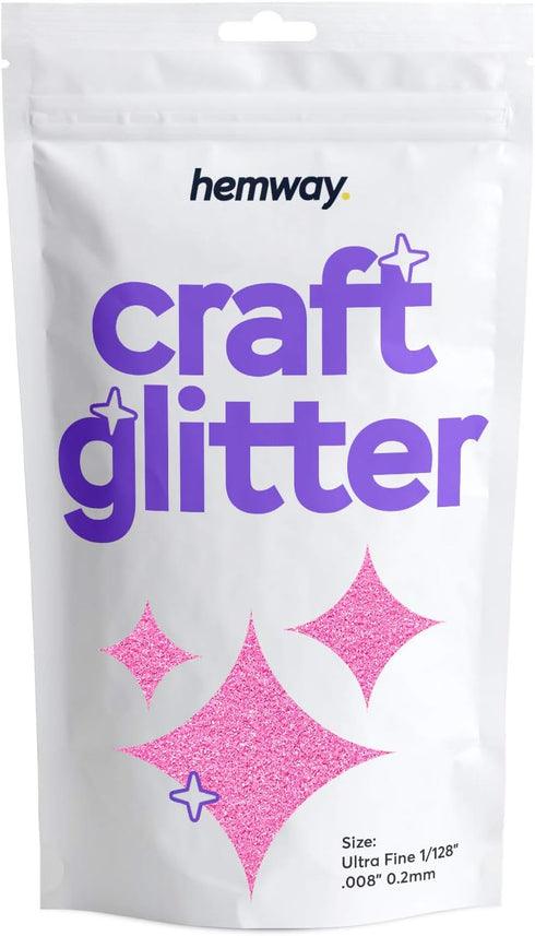Hemway Craft Glitter - Glow in The Dark Pink Orange | 100g Ultrafine Metallic Sequin Flakes for Resin Crafts | Supplies for Tumblers, Cards, Jewel...
