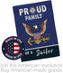 Proud Family Sailor Garden Flag - Armed Forces Navy USN Seabee United State American Military Veteran Retire Official - House Decoration Banner Sm...