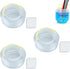 3Pcs Collapsible Paint Brush Washer, Portable Paint Brush Holder Plastic Reusable Samll Collapsible Washing Bucket for Watercolor Painting(M)...