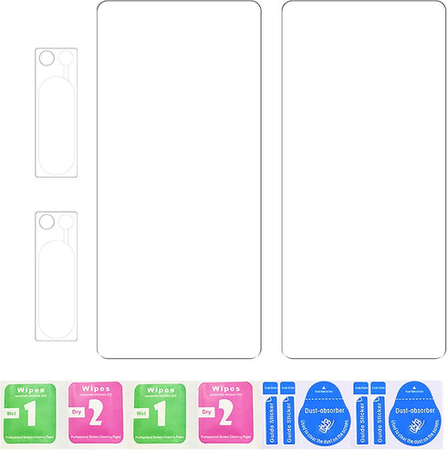 WD&CD [2+2 Pack, 2 Pack Screen Protector Compatible with Google Pixel 8 Pro 6.7'', with 2 Pack Camera Lens Protector, 9H Hardness Tempered Glass F...