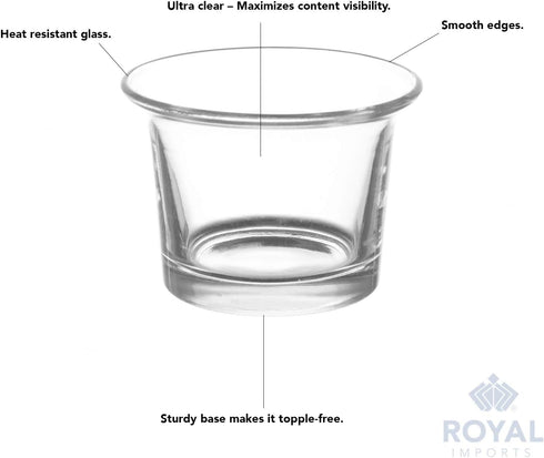 Royal Imports Candle Holder Hanging Oyster Votive Tealight Glass for Wedding, Birthday, Holiday & Home Decoration, Set of 6...