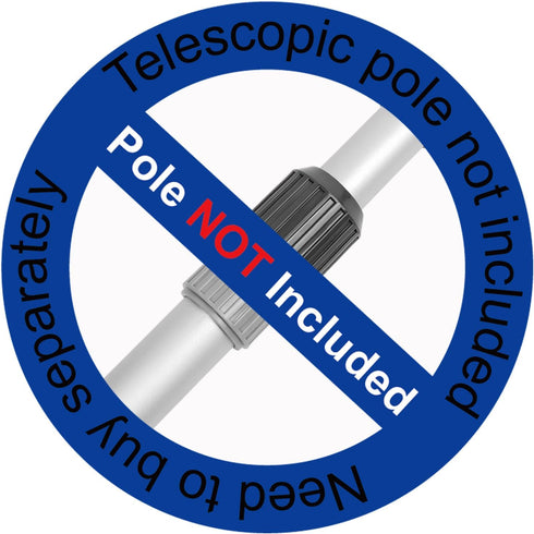 Swimming Pool Skimmer Net, Fine Mesh Pool Leaf Rake Net with Double-Layer Deep Bag, Reinforced Frame - Swimming Pool Nets for Cleaning Finest Debr...