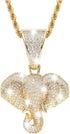 Bling Elephant Diamond Car Mirror Interior Hanging Ornament, Lucky Crystal Rhinestone Pendant Car Rear View Mirror Charm, Car Accessories for Wome...