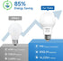 SHINESTAR A19 LED Light Bulb, 60W Equivalent Light Bulbs, E26 Base, 9W 5000K Daylight, 800 Lumens Non-Dimmable LED Bulb, 14000 Hour Lifetime, 6-Pa...