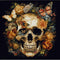 Generic Flower Butterfly Skull 11ct Counted Cross Stitch Kits Color Printed Stamped Cross-Stitch Supplies Needlework Printed Embroidery Kits DIY K...