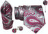 Paisley Ties For Men – Tie Set With Pocket Square Cufflinks & Flower Brooch Pin For Mens (APN1) (Pack of 4)...