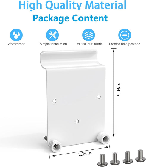Vinyl Siding Mount for Eufy SoloCam S340(White, No-drill, 1 Pack)...