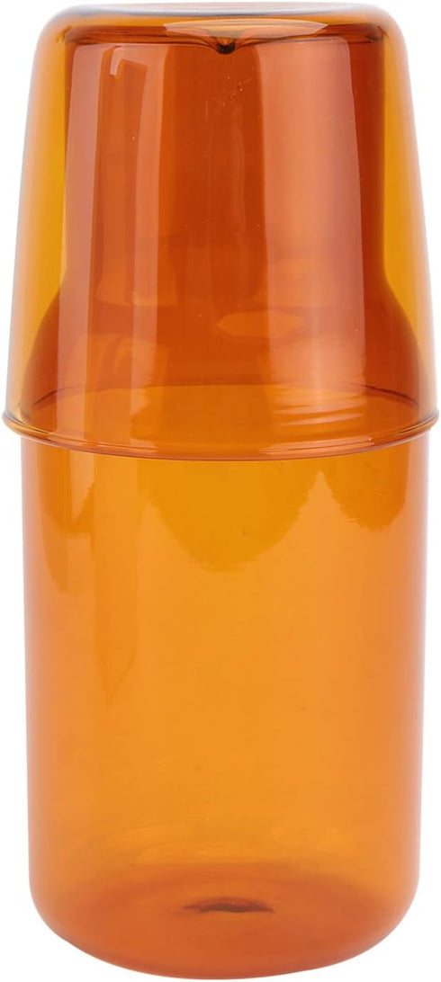 Cabilock 1set Glass Cup and Water Kettle Kit High Borosilicate Drinking Tools for Home Office Hotel Use for Cold Beverages Like Water Tea and Juic...