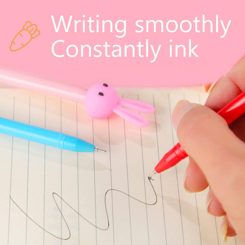 30Pcs Cute Cartoon Gel Black Ink Pens,Random Kawaii Writing Pens,Assorted Styles Pens for School Office Home Student Kids Present...