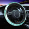 Teal Green Steering Wheel Cover Universal 15 Inch Turquoise Marble Steering Wheel Protector Covers Anti-Slip Neoprene Auto Car Accessories for Wom...