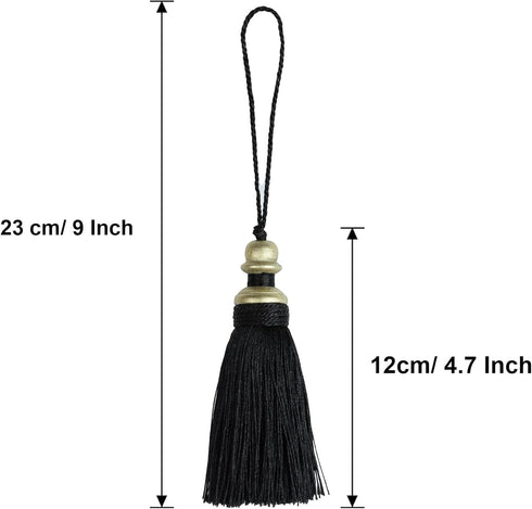 2 Pack Tassel Key Tassels with Loops, Handmade Craft, DIY Home Deco Accessories...