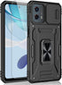 for Moto G 5G 2023 Case, Shockproof Phone Case & Sliding Camera Cover & Ring Holder Kickstand with Screen Protector for Motorola Moto G 5G 2023 (6...