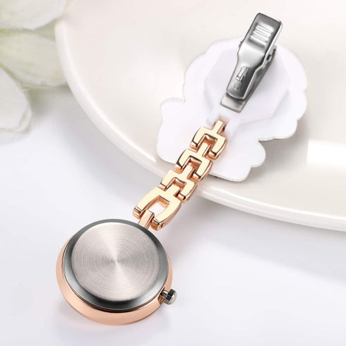 Avaner Nurse Watches Cute Cartoon Design Clip-on Fob Watches Analog Quartz Hanging Lapel Watches for Women (5 Pcs)...