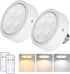Battery Operated Light Bulb for Lamps, Screw in LED Puck Lights with Remote, Replacement AA Battery Powered Wireless Dimmable Timer Light Bulb wit...