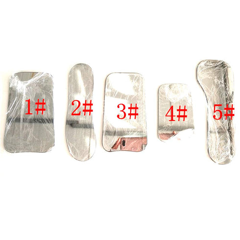 5Pcs Intraoral Mirrors Thicker Coated Two-sided Reflector Photographic Oral Mirror Titanium Plated Glass Intraoral Mirror...