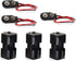 OLIREXD Two Layers 4 X 1.5V (6V) AA Battery Holder Case with 9V I Type Standard Snap Clip Connector Plastic Housing Batteries Cover Leads Wire (3 ...
