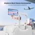 Airplane Travel Essentials Phone Holder, Klearlook Universal Flight Essentials Phone Mount with Multi-Directional 360° Rotation, Travel Must Haves...