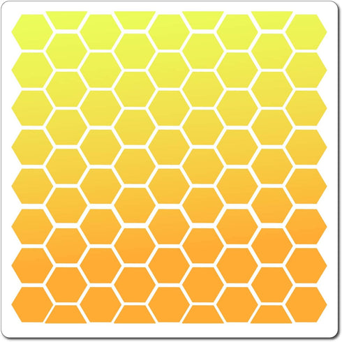 GORGECRAFT Honeycomb Stencil Templates 30x30cm Large Washable Reusable Plastic Square Stencil Sign for Painting on Wood Wall Scrapbook Card Floor ...