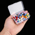 10 Packs Small Clear Plastic Beads Storage Containers Box Transparent Boxes with Hinged Lid for Small Items, Jewelry, Crafts (3.34 x 2.16 x 1 in)...