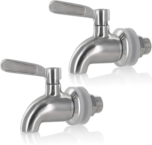 Estilo Stainless Steel Beverage Replacement, 2 Pack Drink Spout | Tower Jug, Carafe, Dispenser Spigot | Hot&Cold Milk, Water, Pumpkin Juice, Lemon...