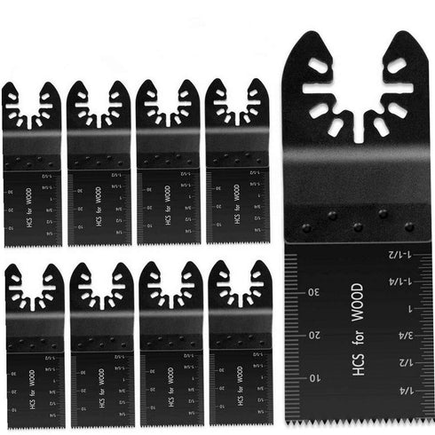 12Pcs Wood Oscillating Multi Tool Quick Release Saw Blades, Professional Multifunctional Universal Wood Multitool Blades...