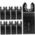 12Pcs Wood Oscillating Multi Tool Quick Release Saw Blades, Professional Multifunctional Universal Wood Multitool Blades...