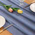 Socomi Dusty Blue Chiffon Table Runner Easter Spring Boho Rustic 14ft 29x170 Inches Wedding Runner Sheer Romantic Bridal Shower Decorations...