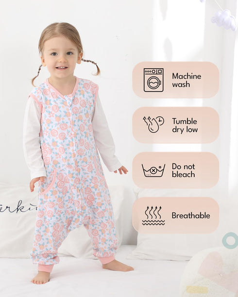 HOMEAL Sleep Sack with Legs,Summer Toddler Sleep Sacks 2t-3t,Toddler Wearable Blanket Baby, Toddler Sleep Sack Baby for Early Walkers,12months-7T...