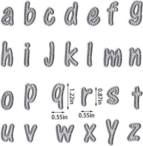 Metal Lowercase 26 Alphabet Cutting Dies for Card Making, Words Die Cuts Lowercase 26 Letters Dies Number Mould for Card Scrapbooking and DIY Craf...