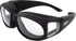 Global Vision Motorcycle Safety Sunglasses Fits Over Glasses Clear Lenses Meets ANSI Z87.1 Standards For Safety Eyewear Has Soft Airy Foam Padding...