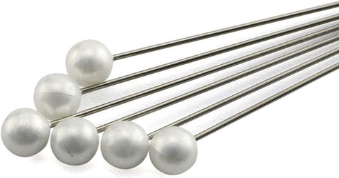 HJ Garden 100PCS Corsages Pins Pearl Ball Head Straight Pins Flower Pins Weddings Bouquet Floral Pins 6x65mm...