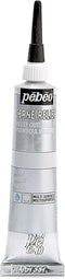 Pebeo Vitrail, Cerne Relief Dimensional Paint, 20 ml Tube with Nozzle - Silver, 0.68 Fl Oz (Pack of 1)...