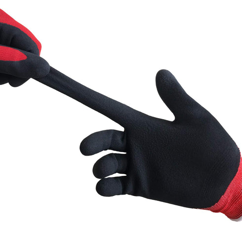 COOLJOB Gardening Gloves for Men, 6 Pairs Breathable Rubber Coated Garden Gloves for Weeding Landscaping, Outside Work Gloves for Lawn Yard, Men’s...