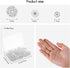 150 Sets Plastic Snap Fasteners Buttons Invisible Sewing on Snap Buttons 7.5 mm 10 mm 15 mm Round Clear Press Button Transparent Sew-on Button wit...