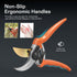 VIVOSUN 8" Bypass Pruning Shears for Gardening, Heavy-Duty Garden Scissors, Ultra Sharp Pruners with 3/4 in. Cut Capacity SK5 Blades, Ergonomic Ha...