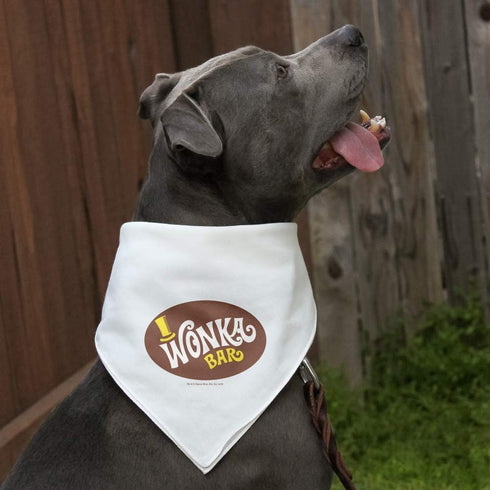 Willy Wonka and The Chocolate Factory Wonka Bar Logo Dog Pet Bandana...