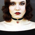 Halloween Gothic Black Velet Choker Necklace for Women Halloween Costume Party Favors Gold Heart Necklace with Red Resin Rhinestones Punk Rock Cos...