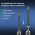Replacement Toothbrush Heads Compatible with AquaSonic Black Series, Vibe Series, Black Series Pro,and for Duo Series Pro Electric Toothbrush Blac...