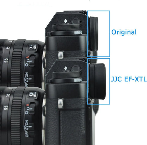 JJC EF-XTL Soft Silicone Eye cup Eyepiece for Fuji XT1 XT2 XT3 XT4 GFX-50S GFX100 X-H1, XT4 Eyecup, XT3 Eyecup, GFX 100, EC-XT L, Compatible with ...