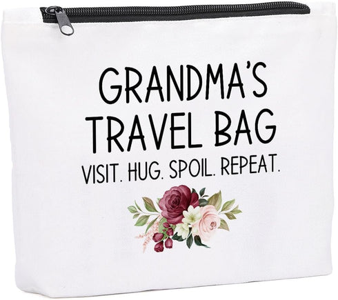 Grandma Gifts Grandma Gifts, Mothers Day Gifts for Grandma Makeup Bag Cosmetic Bag Toiletry Bag Travel Organizer, Grandmother Gifts from Granddaug...