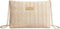 Verdusa Women's Summer Woven Handbags Square Crossbody Bag with Chain Strap...