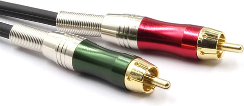 SiYear 15FT XLR Male to 2 x Phono RCA Plug Adapter Y Splitter Patch Cable, 1 XLR Male 3 Pin to Dual RCA Male Plug Stereo Audio Cable Connector(4.5...