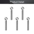 MroMax Swing Lifting Bolt 5Pcs M6 x 40mm Machinery Shoulder Swing Lifting Eye Bolt,304 Stainless Steel Metric Thread Lifting Eye Bolt for Home Ren...